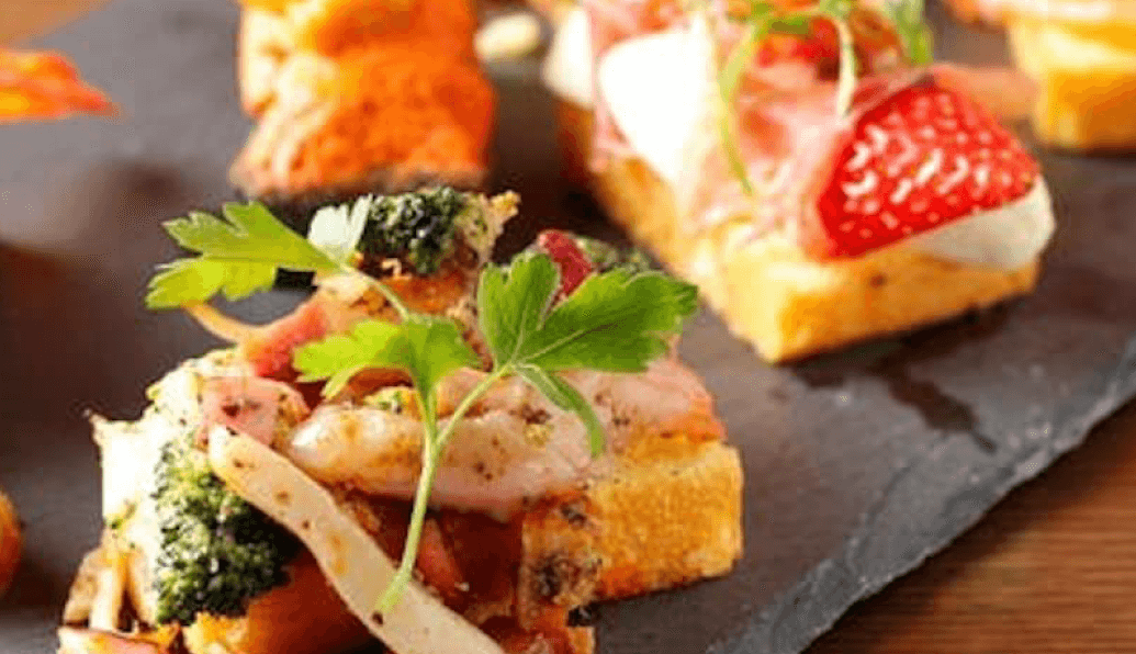 画像：スペイン料理のピンチョス